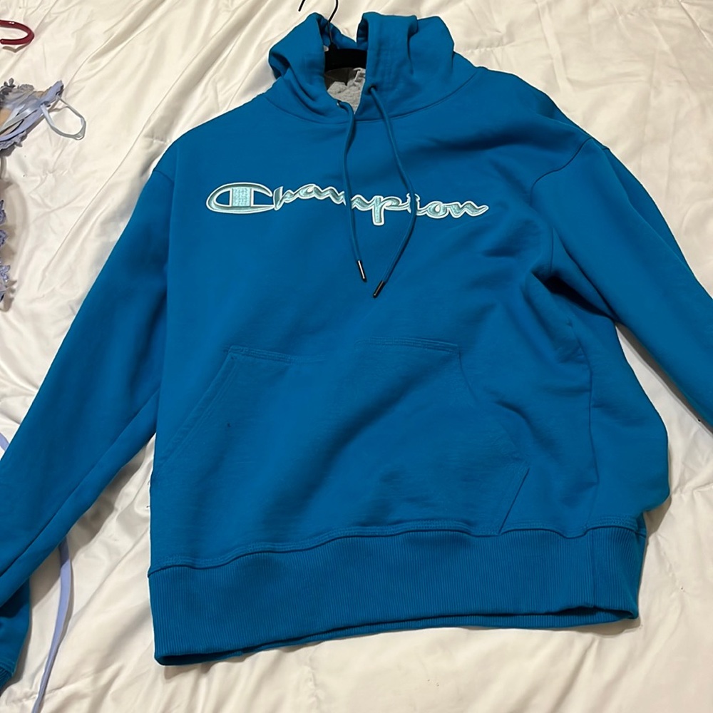Blue champion hoodie